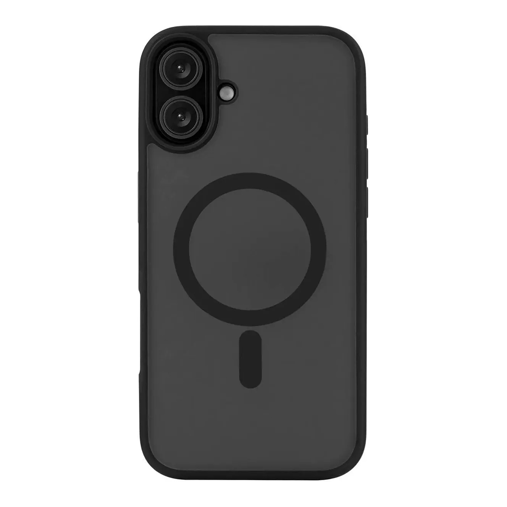 Чехол защитный uBear Cloud Mag Case iPhone 16 Plus, силк-тач, черный